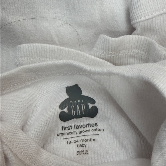 White Long Sleeve Baby Bodysuit Set - Gap - Picture 4 of 4